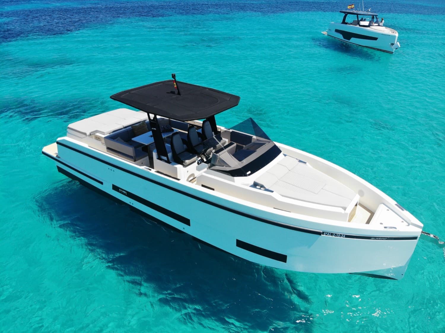 Sport yacht De Antonio on Ibiza's south coast